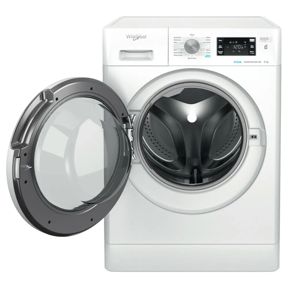 Whirlpool 6TH SENSE 9KG 1400RPM Freestanding Washing Machine - White | FFB 9469 WV UK