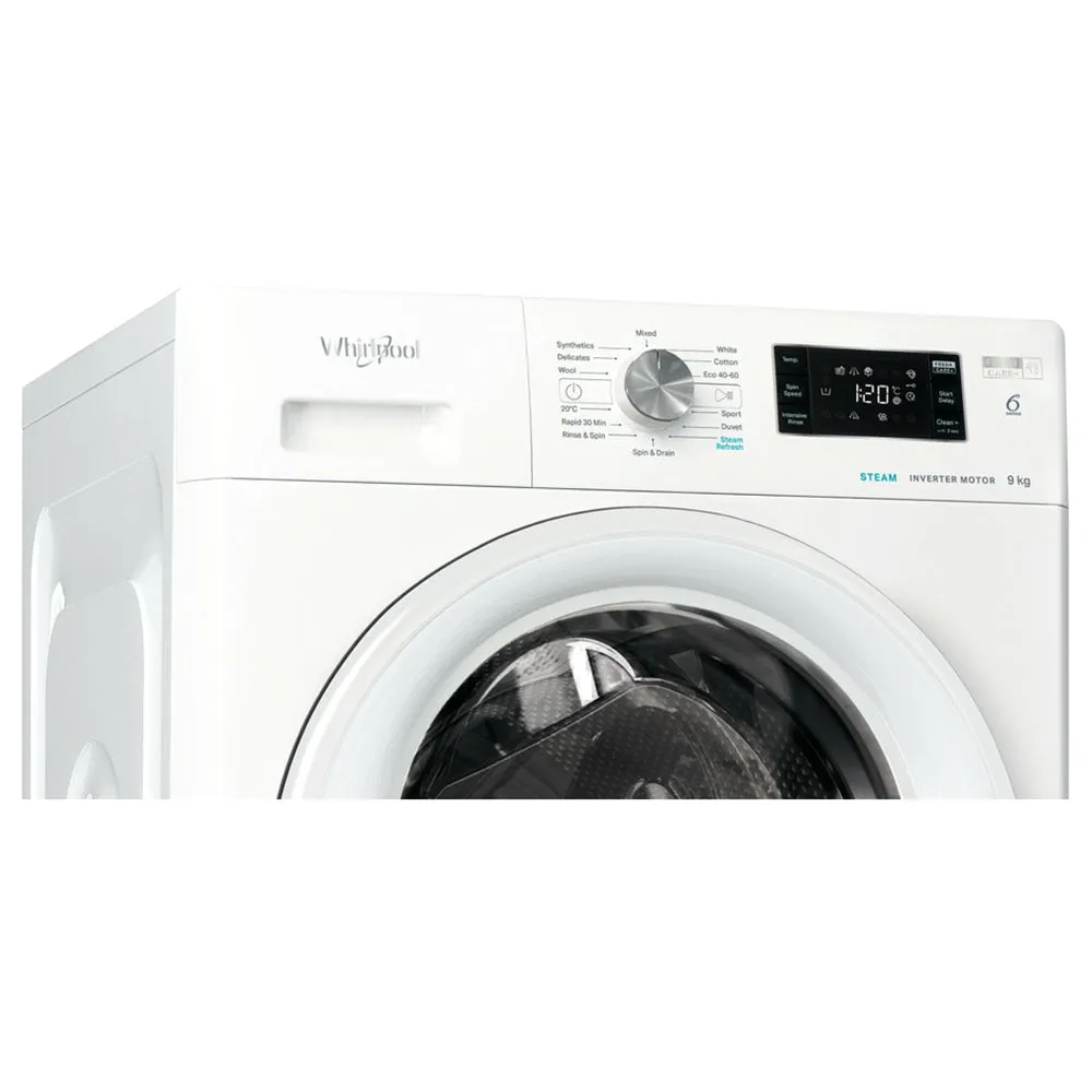 Whirlpool 6TH SENSE 9KG 1400RPM Freestanding Washing Machine - White | FFB 9469 WV UK