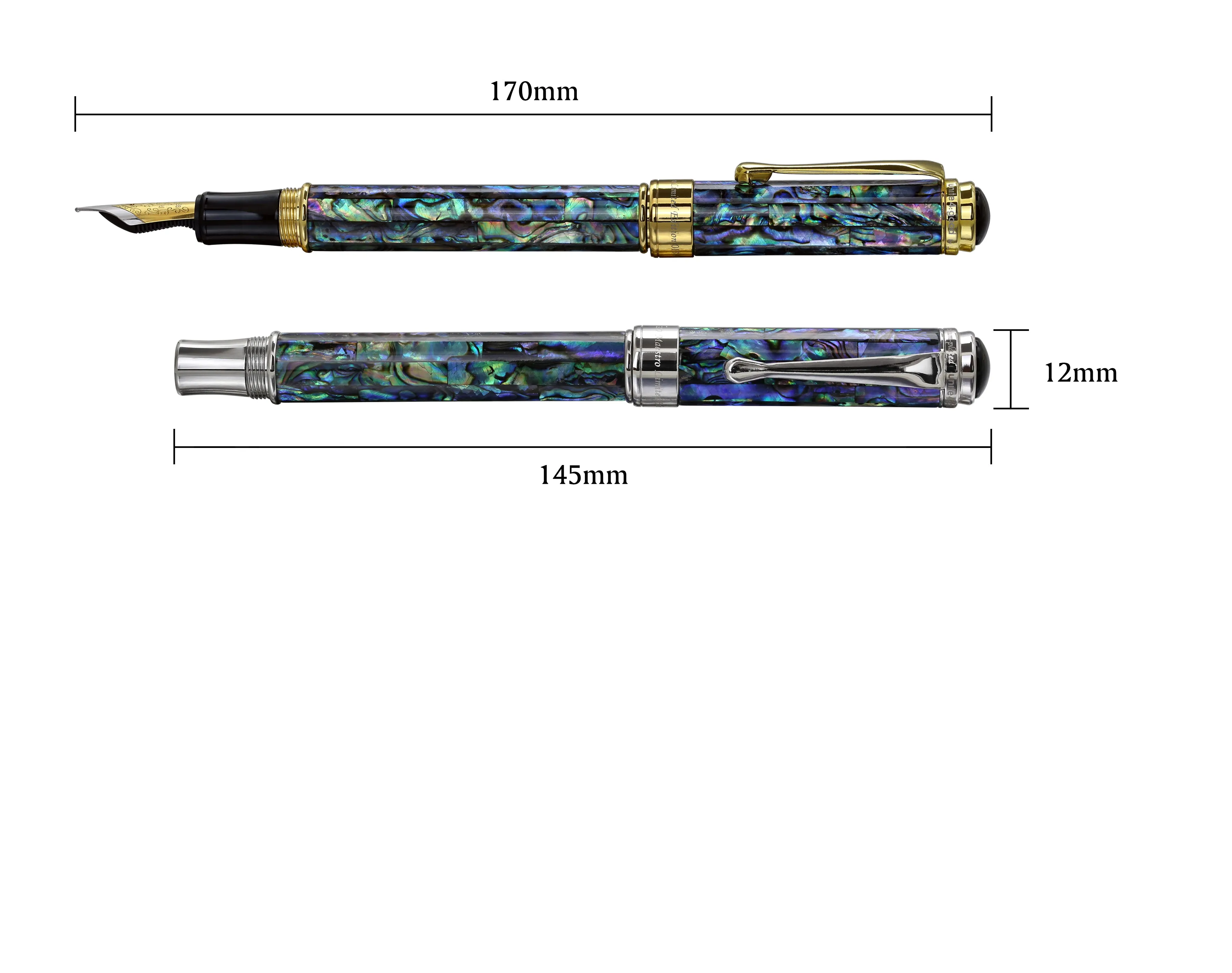 Xezo Maestro® Abalone Seashell Medium Fountain Pen