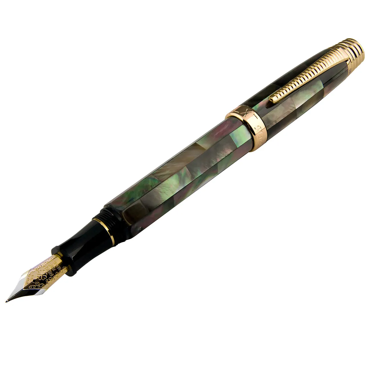 Xezo Maestro® All Black Mother of Pearl FM