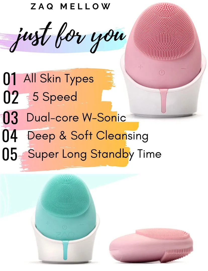 Zaq Mellow Silicone Facial Cleansing Brush