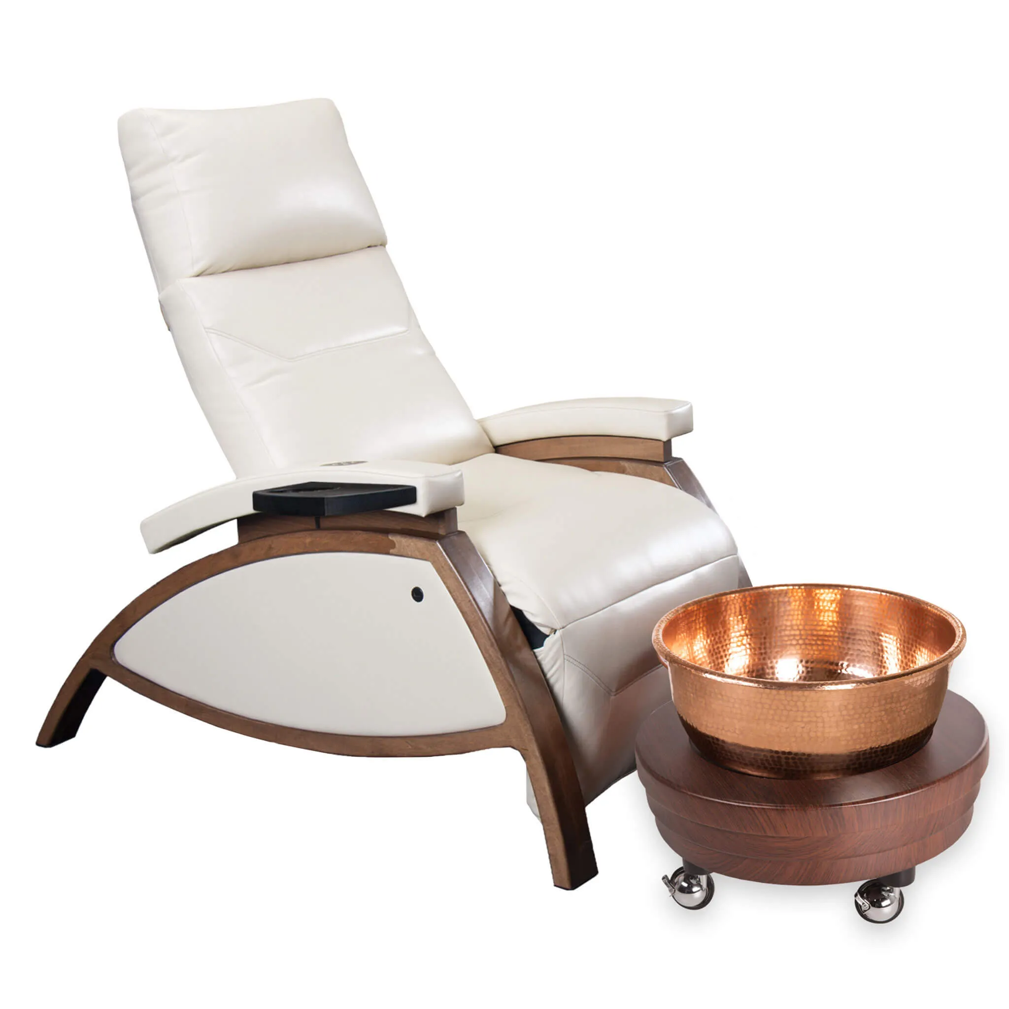 ZG Dream Lounger Pedicure Chair Package with Copper Bowl and Roll Up